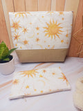 Trousse de toilette lune soleil