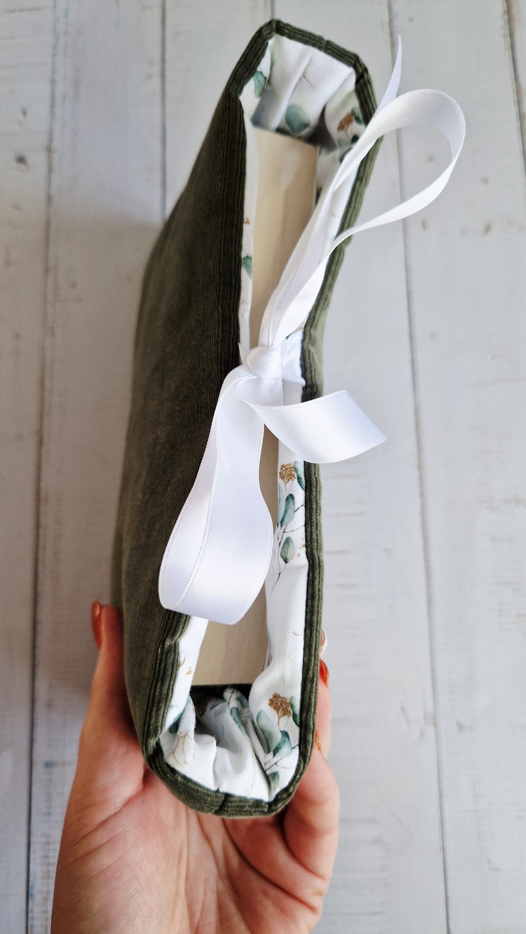 Housse à livre réversible Pocket eucalyptus