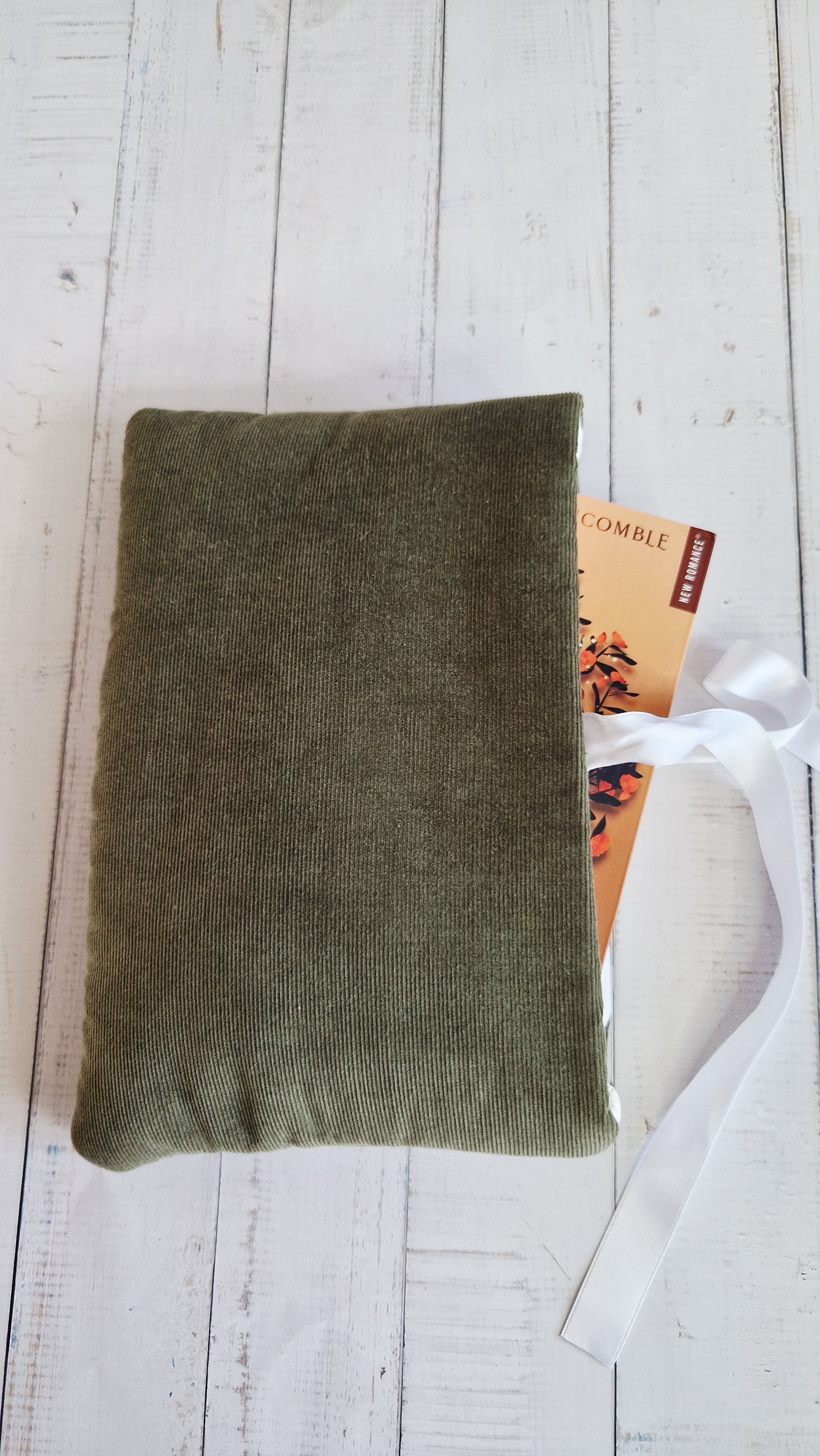 Housse à livre réversible Pocket eucalyptus