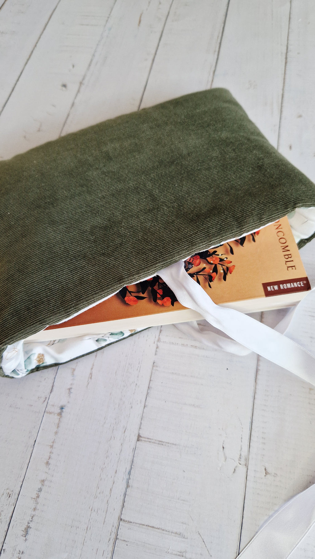 Housse à livre réversible Pocket eucalyptus