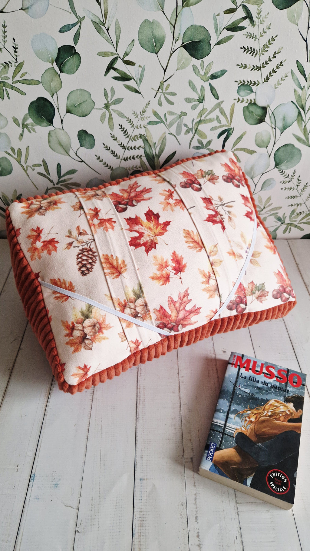 Coussin lecture personnalisé