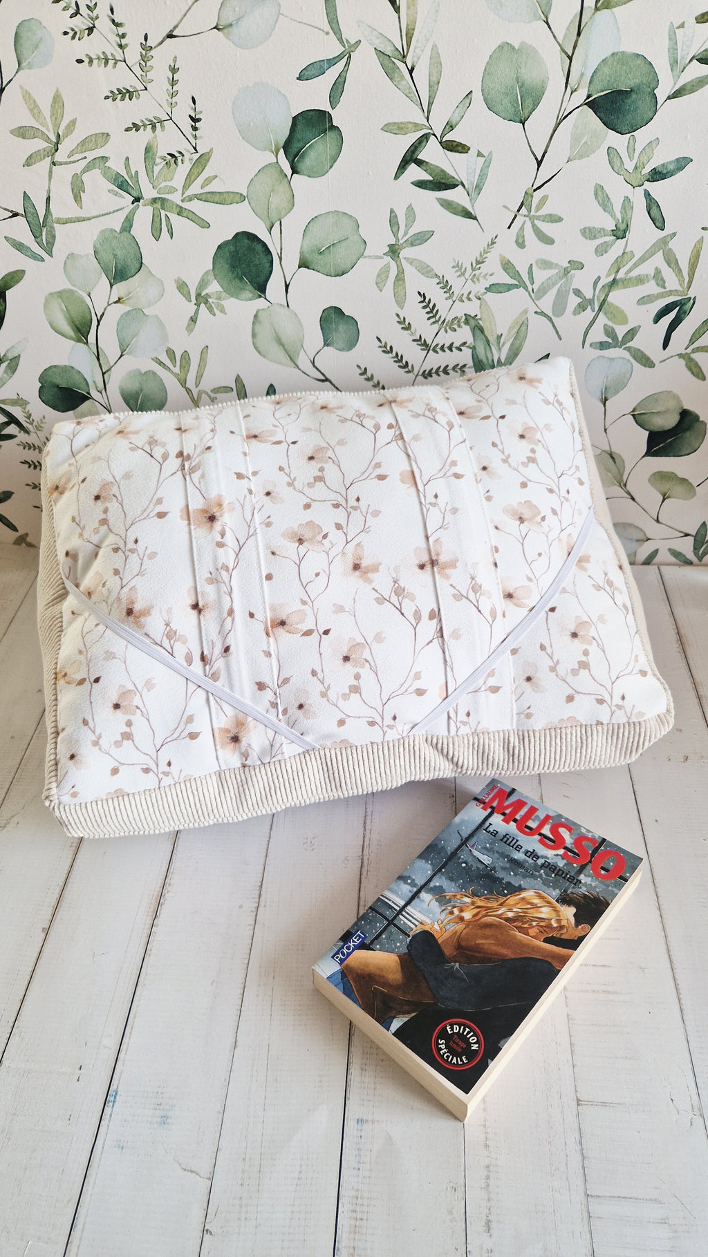 Coussin lecture personnalisé