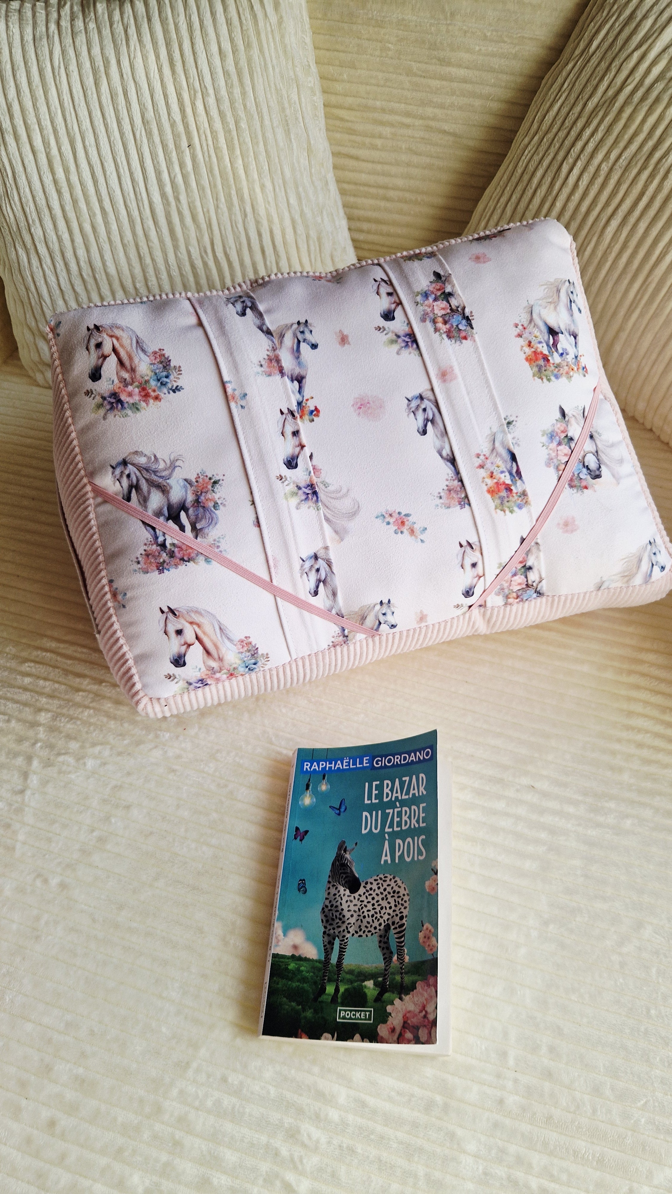 Coussin lecture personnalisé