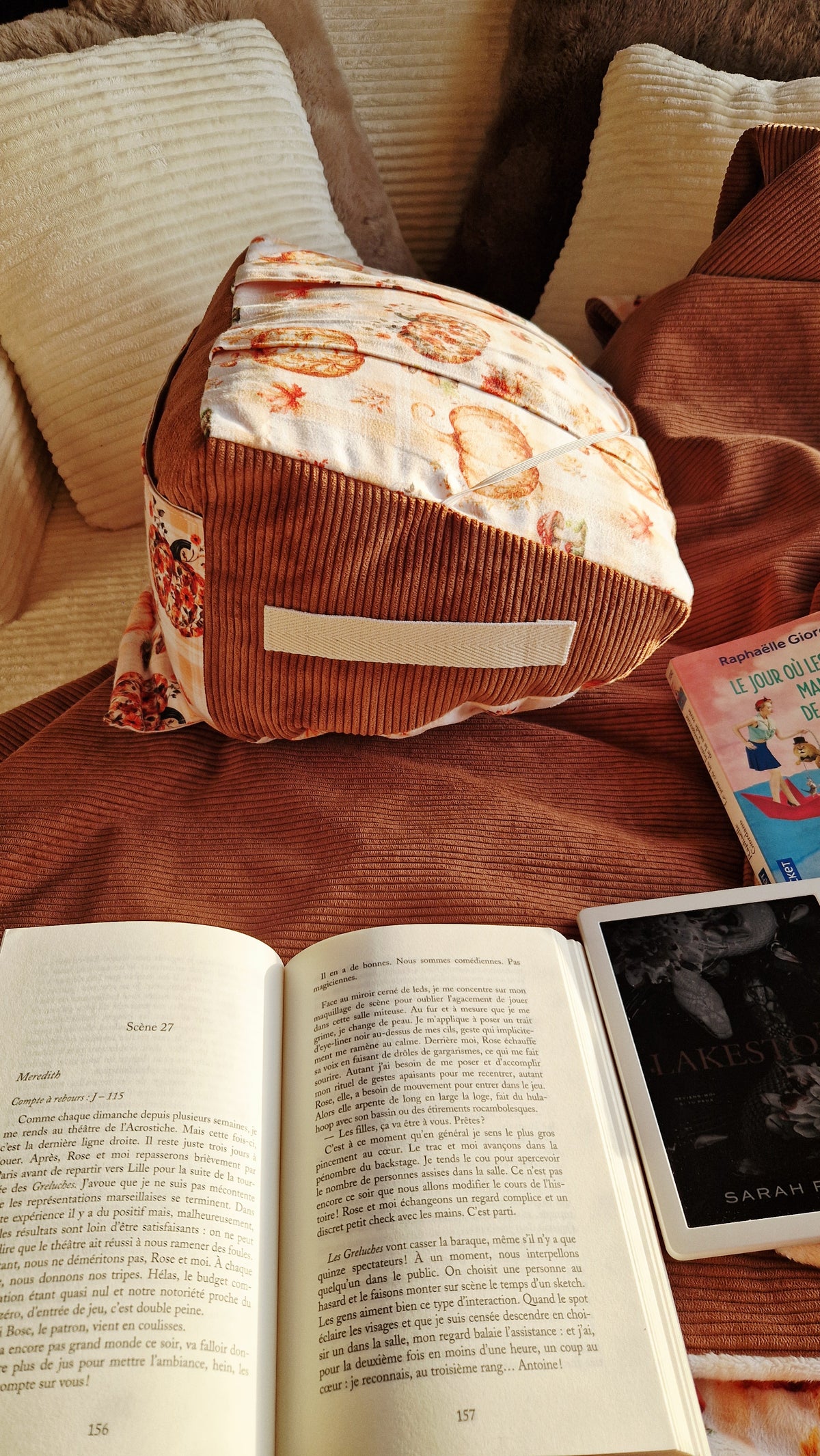 Housse interchangeable pour Coussin Lecture 2 en 1