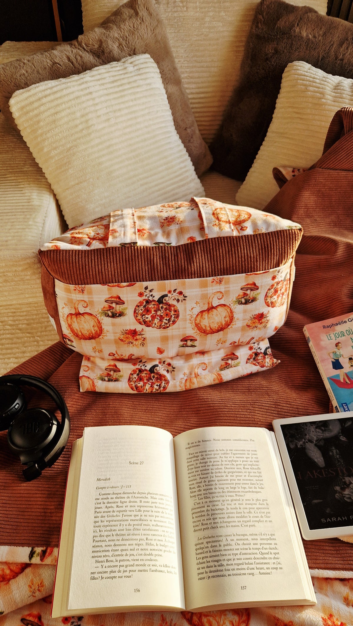 Housse interchangeable pour Coussin Lecture 2 en 1