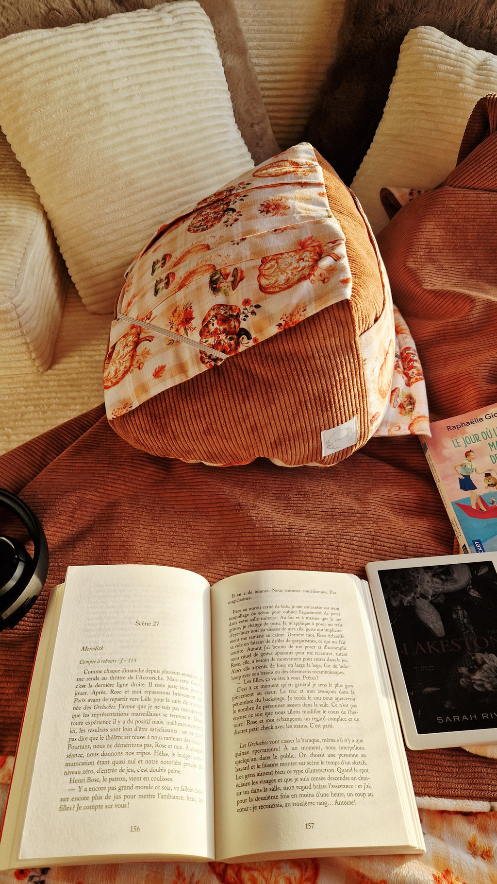 Housse interchangeable pour Coussin Lecture 2 en 1