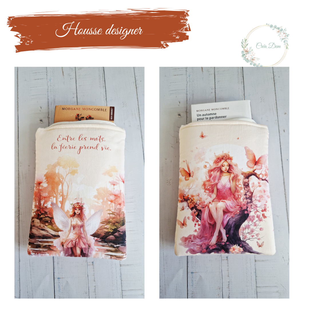 Housses à livres zippées designer au choix