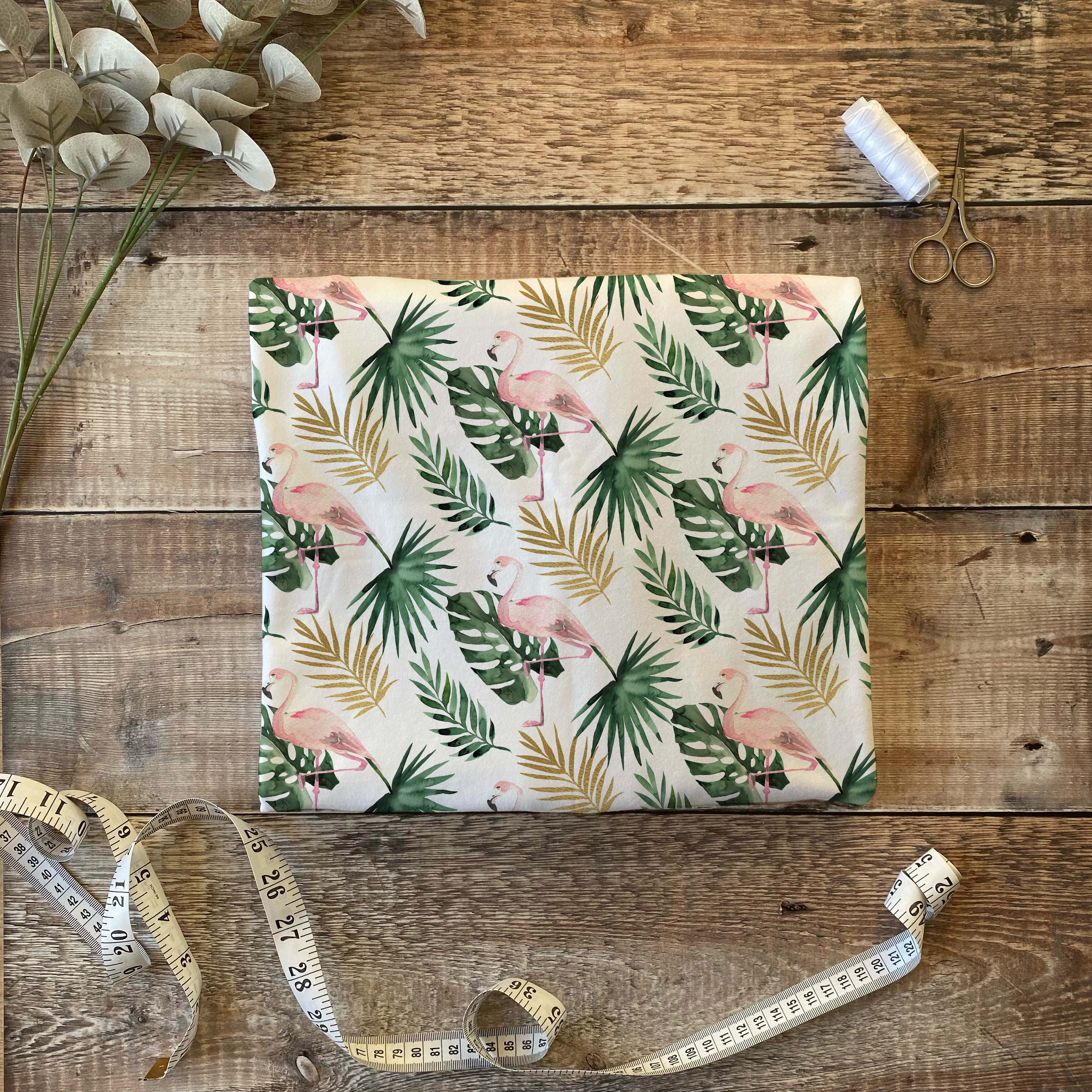 Flamands roses feuilles