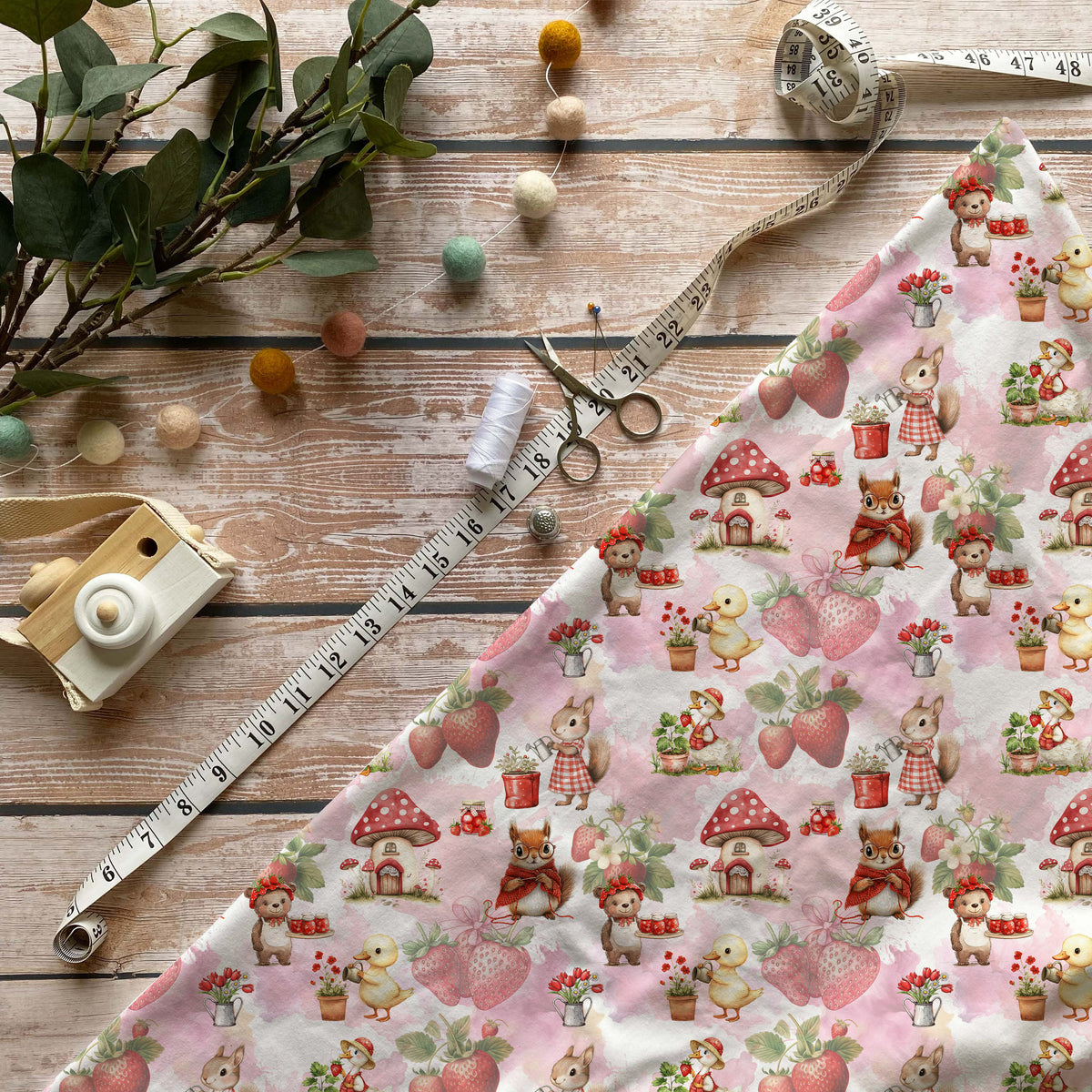 Fraises au jardin
