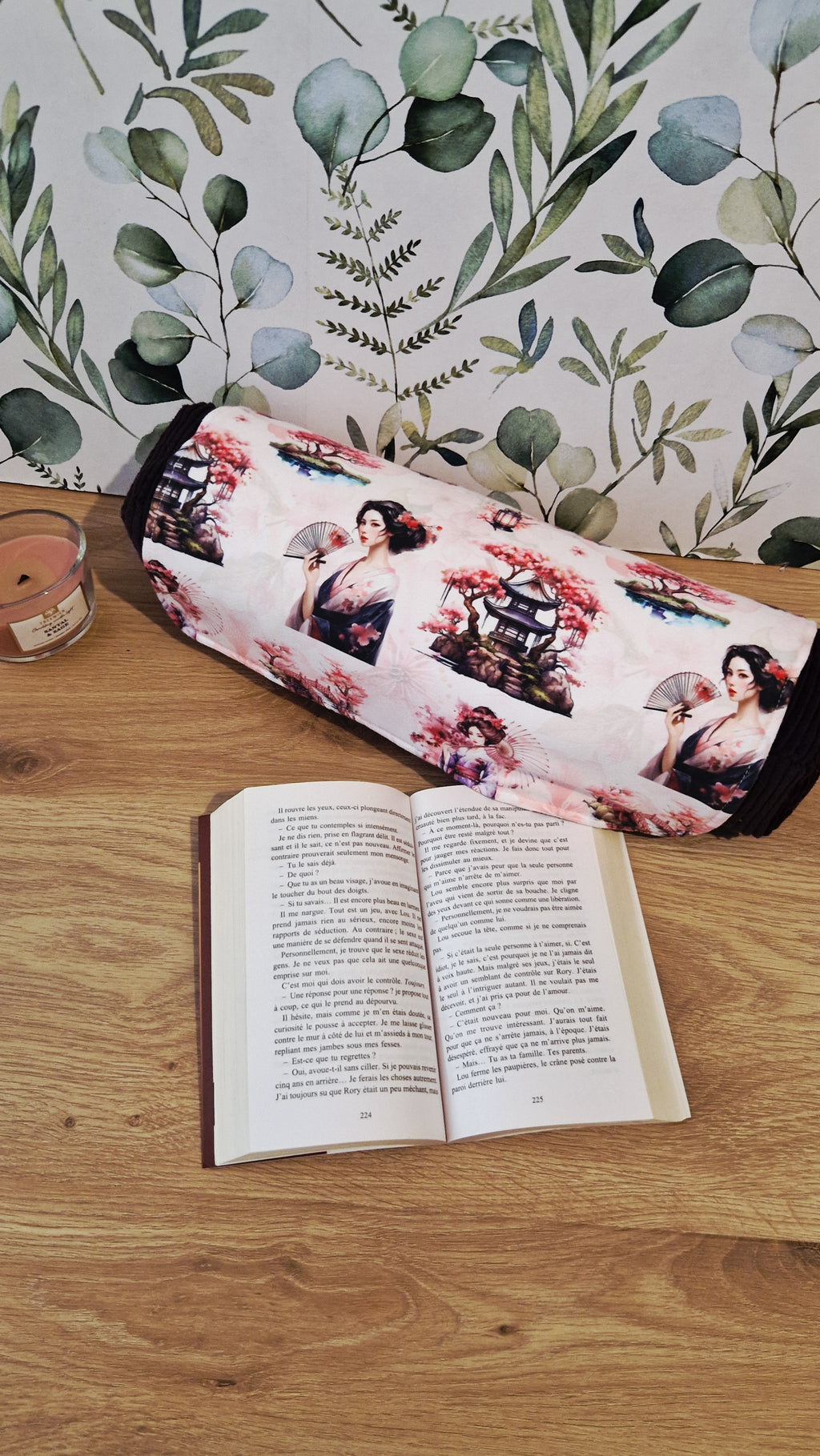 Coussin nomade sakura format broché