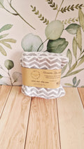 Lot 5 lingettes géo gris