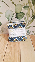 Lot 5 lingettes geo bleu