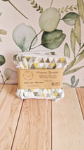 Lot 5 lingettes triangles vert
